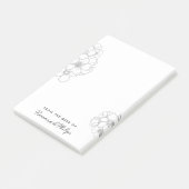 Schöne Blumenstrasse Kunst, Dichtung und Musik Post-it Klebezettel (angewinkelt)