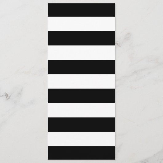 Schöne Blumenstreifen Modernes Hochzeitsmenü Menükarte (Rückseite)