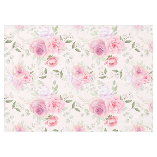 Schöne Blumentablette Tischdecke (Vorderseite (Horizontal))