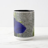 Schöne BlumenTasse Zweifarbige Tasse (Mittel)