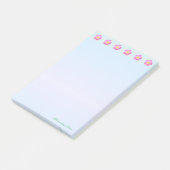 Schöne Blumenüberschrift Post-it Klebezettel (angewinkelt)