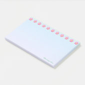 Schöne Blumenüberschrift Post-it Klebezettel (angewinkelt)