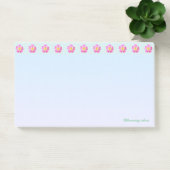 Schöne Blumenüberschrift Post-it Klebezettel (Büro)