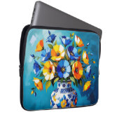 Schöne Blumenvase Laptopschutzhülle (Vorne Rechts)