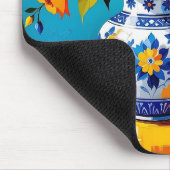 Schöne Blumenvase Mousepad (Ecke)