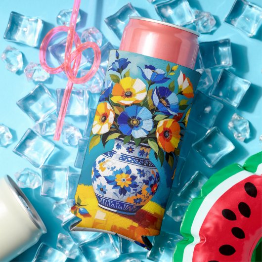 Schöne Blumenvase Selters Dosenkühler (In Situ Sommer)