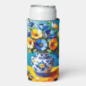 Schöne Blumenvase Selters Dosenkühler (Seltzer Vorderseite)
