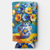 Schöne Blumenvase Selters Dosenkühler (Rückseite)