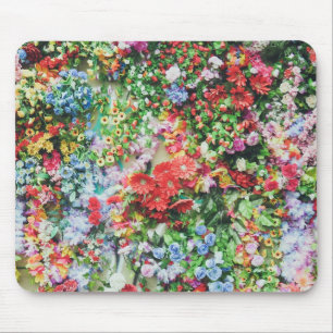 Schöne Blumenwand Mousepad