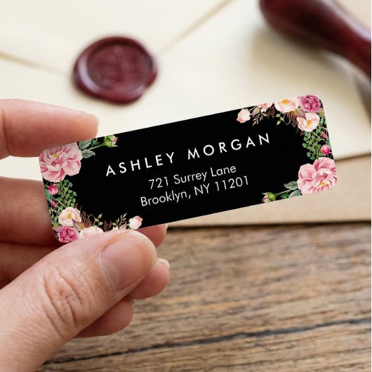 Schöne Blumenwrap Klasse Schwarz-weiß