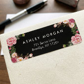 Schöne Blumenwrap Klasse Schwarz-weiß