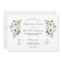 Schöne Blumenzelleneinladung