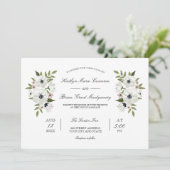 Schöne Blumenzelleneinladung Einladung (Stehend Vorderseite)