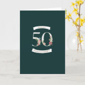 Schöne Blumenzettel 50 Jubiläumskarte Karte (Gelbe Blume)