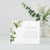 Schöne Blumenzwiebeldetails Begleitkarte (Stehend Vorderseite)