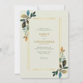 Schöne Blumenzwiese Einladung (Vorderseite)