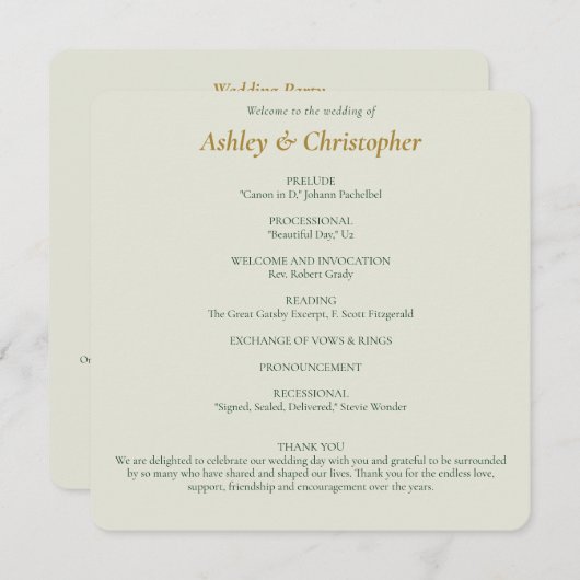 Schöne Blumenzwiese Programm (Vorne/Hinten)