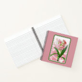 Schöne Blumige Amaryllis Notizblock (Innenseite)