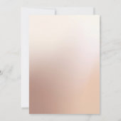 Schöne Blush Beige Öl Rose Hochzeit Einladung (Rückseite)