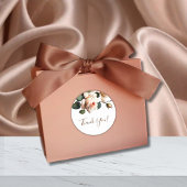 Schöne Blush Beige Öl Rose Hochzeit Vielen Dank Runder Aufkleber
