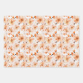 Schöne Blush-Blumen-Brautparty Geschenkpapier Set (Vorderseite 3)