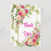 Schöne Blüte 3,5" x 5" Flat Dankeschön Karte (Vorne/Hinten)