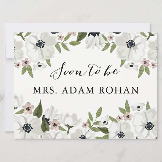 Schöne Blüte bald auf Karte/Zeichen (Vorderseite)