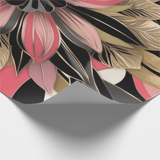 Schöne Blüte Geschenkpapier (Ecke)