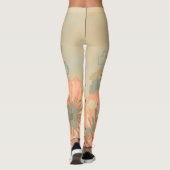 Schöne Blüte Leggings (Rückseite)