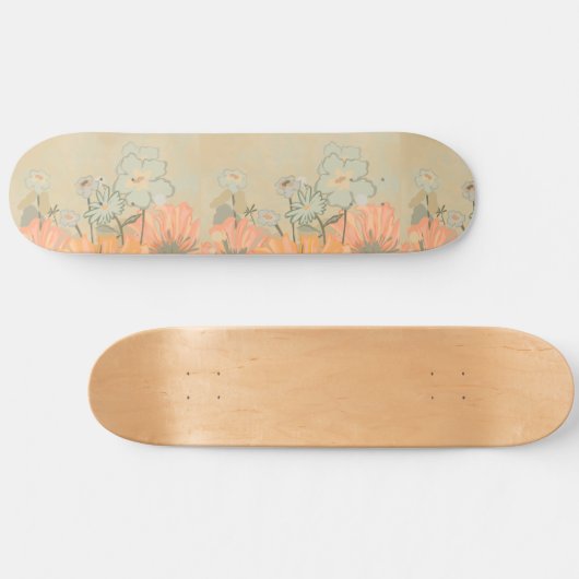 Schöne Blüte Skateboard (Horizontal)