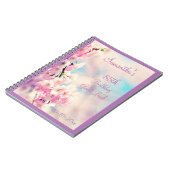 Schöne Blüten-85. Geburtstag Notizblock (Linke Seite)