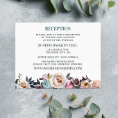 Schöne Blüten Blumenfrühling Pastell Aquamarin Begleitkarte