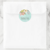 Schöne Blüten Danke Aufkleber (Tasche)