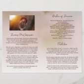 Schöne Blüten Feier zur Beerdigung des Lebens (Rückseite)