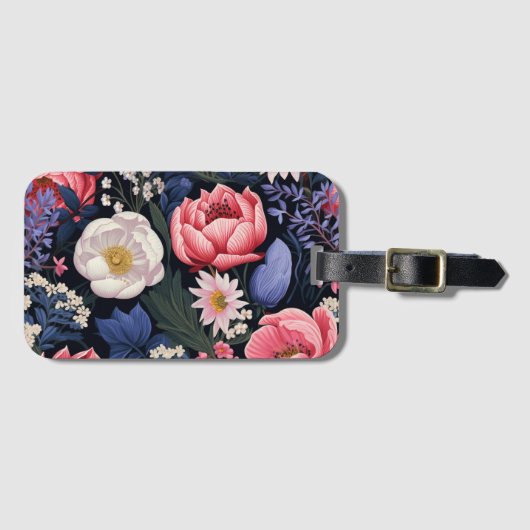 Schöne Blüten Gepäckanhänger (Vorderseite (Horizontal))