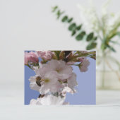 Schöne Blüten mit Bee DIY Postcard Postkarte (Stehend Vorderseite)
