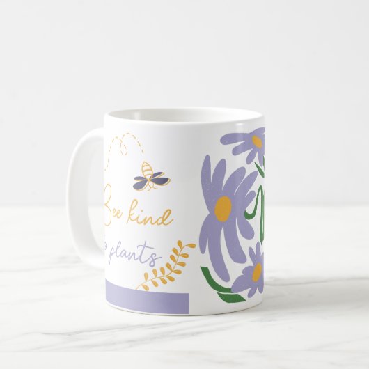 Schöne Blüten: Personalisierte Öko-freundliche Tas Kaffeetasse (Vorderseite Links)