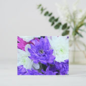 Schöne Blüten Postkarte (Stehend Vorderseite)