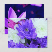 Schöne Blüten Postkarte (Vorne/Hinten)
