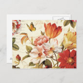 Schöne Blüten Postkarte (Vorne/Hinten)