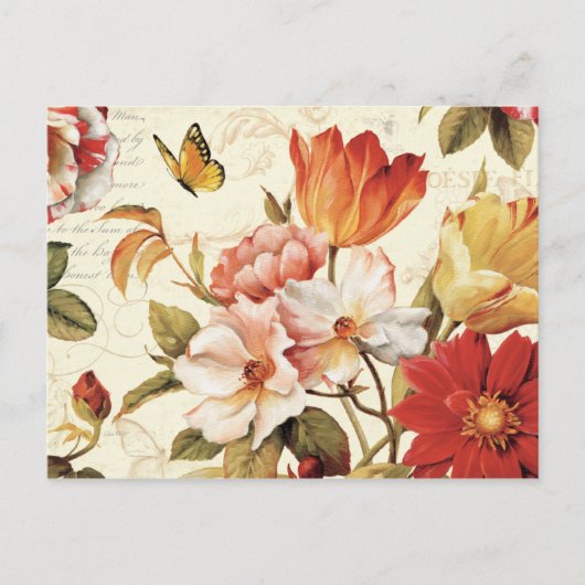 Schöne Blüten Postkarte (Vorderseite)