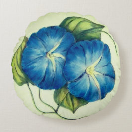 Schöne Blüten Rundes Kissen