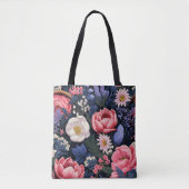 Schöne Blüten Tasche (Vorderseite)