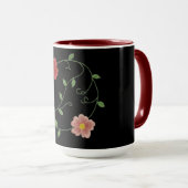 Schöne Blüten Tasse (VorderseiteRechts)