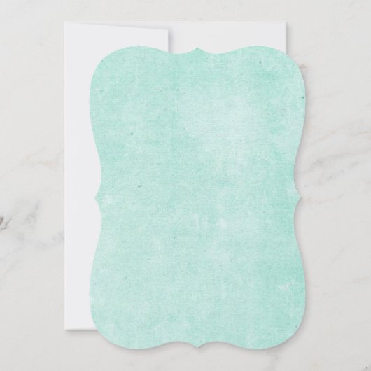 Schöne Blütenfarbe Blumenzwiebelhochzeit / Aqua Einladung (Rückseite)