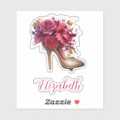 Schöne Blütenhöhe Aufkleber (Blatt)