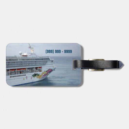 Schöne Bogen-Gewohnheit Gepäckanhänger (Rückseite horizontal)