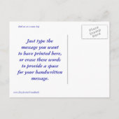 Schöne Bogen-Gewohnheits-Postkarte Ankündigungspostkarte (Rückseite)