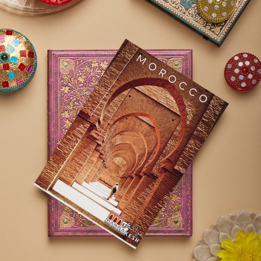 Schöne Bögen in Marokko Architektur von Marrakesch Postkarte