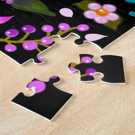 Schöne Boho-Blume Puzzle (Seite)